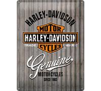 Nostalgic Art Harley-Davidson - Metal Wall, panneau en fer-blanc 40 cm x 30 cm