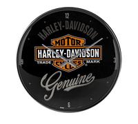 Nostalgic-Art Horloge rétro, Ø 31 cm, Harley-Davidson - Genuine | original Harley-Davidson license product (OLP), horloge analogique, design vintage, Idée cadeau pour motards