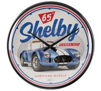 Nostalgic-Art Horloge rétro, Ø 31 cm, Shelby - American Muscle Cobra 427 - Idée Cadeau pour Fans de Shelby, Official License Product (OLP), décoration Murale Cuisine, Design Vintage