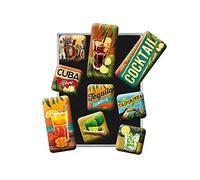 Nostalgic-Art Lot d'aimants rétro, 9 pcs, Cocktail Time | pour frigo, design vintage, Idée cadeau pour le bar à la maison