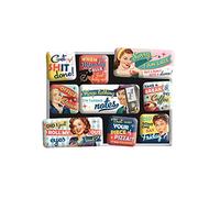 Nostalgic-Art Lot d'aimants rétro, 9 pcs, Office Fun | pour frigo, design vintage, Idée cadeau avec citation