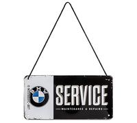 Nostalgic-Art Plaque à suspendre rétro, 10 x 20 cm, BMW - Service