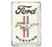 Nostalgic Art - Plaque décorative en métal en relief 30 x 20 cm Ford Mustang - Horse & Stripes multicolore G