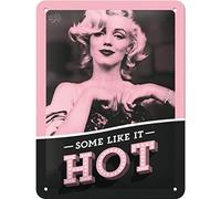 Nostalgic-Art Plaque rétro, 15 x 20 cm, Marilyn - Some Like It Hot