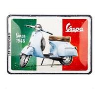 Nostalgic-Art Plaque rétro, 15 x 20 cm, Vespa - Since 1946 - Idée de Cadeau pour Fans des Scooters, en métal, Design Vintage