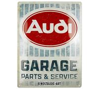 Nostalgic-Art Plaque rétro, 30 x 40 cm, Audi - Garage - Idée de Cadeau pour Fans de Audi, en métal, Design Vintage