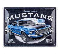 Nostalgic Art – Plaque décorative rétro Ford Mustang 1969 – 30 x 40 cm