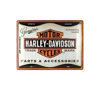 Nostalgic-Art Plaque rétro, 30 x 40 cm, Harley-Davidson - Parts & Accessoires - Idée cadeau pour motards, Official License Product (OLP), en métal, design vintage