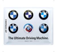 Plaque en métal BMW Logo Evolution