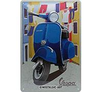 Nostalgic-Art Plaque vintage Vespa - Italian Laundry - Idée de cadeau pour les fans de scooters, en métal, Design retro pour la décoration, 20 x 30 cm