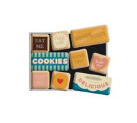 Nostalgic-Art, Set d'aimants rétro, Wonder Cookies - Cadeau pour Les nostalgiques, Décoration pour Le frigo, Design Vintage, 9 pièces