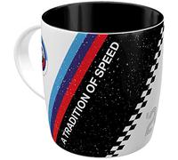 Nostalgic-Art Tasse à café rétro, 330 ml, BMW Motorsport - Tradition | original BMW license product (OLP), mug en céramique, design vintage, Idée cadeau pour fans de BMW