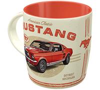 Nostalgic-Art Tasse à café rétro, Ford Mustang - GT 1967 Red - Idée de cadeau pour fans de voitures, en céramique, Design vintage, 330 ml
