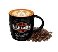 Nostalgic-Art Tasse à café rétro, 330 ml, Harley-Davidson - Genuine Logo - Idée cadeau pour motards, Official License Product (OLP), mug en céramique, design vintage
