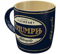 Nostalgic-Art Tasse à café rétro, 330 ml, Triumph - Legendary Motorcycles | original Triumph license product (OLP), mug en céramique, design vintage, Idée cadeau pour motards