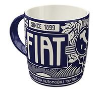 Nostalgic-Art Tasse à café rétro, Fiat - Since 1899 Logo - Idée de cadeau pour fans de voitures, en céramique, Design vintage avec citation, 330 ml
