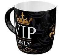 Nostalgic-Art Tasse à café rétro, VIP Only - Idée de cadeau pour des personnes spéciales, en céramique, design vintage avec une citation, 330 ml