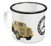 Nostalgic-Art Tasse en émail rétro, 360 ml, Daimler Truck - Models | original license product (OLP), mug de camping, design vintage, Idée cadeau pour les routiers