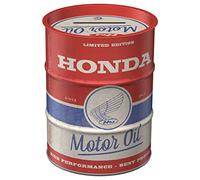Nostalgic-Art Tirelire rétro, 600 ML, Honda MC - Motor Oil | original Honda license product (OLP), tire-lire en fer-blanc, design vintage, Idée cadeau pour fans de moteur