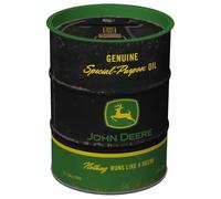 Nostalgic-Art Tirelire rétro, 600 ML, John Deere - Special-Purpose Oil Black - Idée Cadeau pour Fans des tracteurs, Official License Product (OLP), boîte à Billets en métal, Tire-Lire en Fer-Blanc