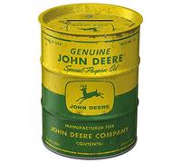 Nostalgic-Art Tirelire rétro, 600 ML, John Deere - Special Purpose Oil | original John Deere license product (OLP), tire-lire en fer-blanc, design vintage, Idée cadeau pour fans des tracteurs
