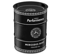 Nostalgic-Art Tirelire rétro, 600 ML, Mercedes-Benz - Oil - Idée de Cadeau pour Fans de Mercedes-Benz, boîte à Billets en métal, Tire-Lire en Fer-Blanc