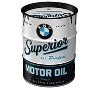 Nostalgic-Art Tirelire rétro, 600 ML, Official License Product (OLP), BMW - Superior Motor Oil - Idée de Cadeau pour Fans de BMW, boîte à Billets en métal, Tire-Lire en Fer-Blanc