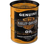Nostalgic-Art Tirelire rétro Baril de pétrole, Harley-Davidson - Oil - Idée de Cadeau pour Fans de Moto, en métal, Tire-Lire en Fer-Blanc, 600 ML