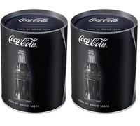 Nostalgic-Art Tirelire rétro, Coca-Cola - Good Taste - Idée de Cadeau pour Fans de Coke, Boîte à Billets en métal, Tire-Lire en Fer-Blanc, 1 l (Lot de 2)