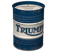 Nostalgic-Art Tirelire rétro, Triumph - Logo - Idée de Cadeau pour Fans d'accessoires Motos, Boîte à Billets en métal, Design Vintage, 600 ML