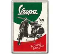 Nostalgic Art Vespa - The Italian Classic, carte postale métalli 14 cm x 10 cm