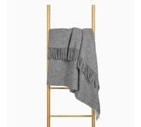 Nostra Zelandia 100% Pure en Laine Couverture - Plaid en Laine Chaud, Respirant et Léger pour Canapé, Lit et Usage Extérieur, Confort Thermorégulateur avec Franges - Fabriqué en Europe