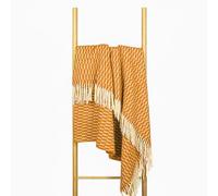 Nostra Zelandia 100% Pure en Laine Couverture - Plaid en Laine Chaud, Respirant et Léger pour Canapé, Lit et Usage Extérieur, Confort Thermorégulateur avec Franges - Fabriqué en Europe