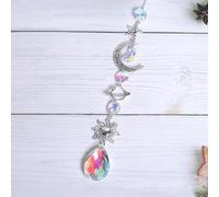 Nostrae by Ekhasa Attrape-soleil en cristal à suspendre avec pendentifs en verre et métal pour fenêtres, maison, jardin, fête et décoration de mariage | Fengshui Vastu attrape-soleil en cristal à