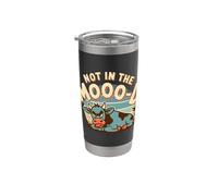 Not In The Moo-d Motif vache ennuyée Gobelet isotherme en acier inoxydable double paroi