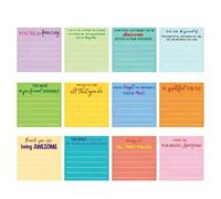 Note adhésive de forme carrée de couleur fluorescente, 360 feuilles, bloc-notes adhésif, bloc-notes pour l ' école et l ' organisation à domicile, enregistrement adhésif de qualité colorée