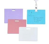 Note adhésive effaçable, tableau blanc en silicone réutilisable et effaçable | 4 petits bloc-notes avec porte-lunettes rétractable, pour infirmière, enseignant, médecin, bureau, maison, hôpital, école