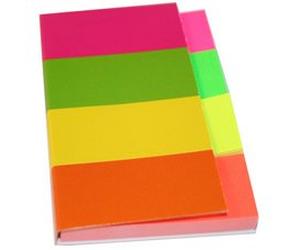 Note adhésive 'Multicolour', 40 x 50 mm, couleurs fluo