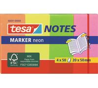 Note adhésive tesa 56691-00000-01 20 mm x 50 mm orange, jaune, vert, rose 200 feuille(s)