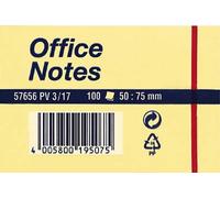Note adhésive tesa 57656-17 50 mm x 75 mm jaune 100 feuille(s)