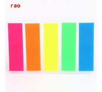 Note Autocollante De Couleur Fluorescente, Auto-Adhésif Marqueur, Papier Tampon Servant De Mémo, Fournitures Scolaires Et De Bureau, Post-It