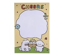 Note Pads Memo Pad Memo Papers Pad Cute Cartoon Pattern Strong Adhesive Tear Off Design for Kids Students Study Work Office 80 Sheets