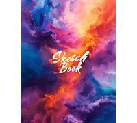 Notebooks for Drawing: Color Flow Ink Abstract Design: Sketch Book for Acrylic Markers Smooth White Paper 8.5" X 11" - 120 Pages Blank Paper (Premium ... Vol. 26) Water Color Sketch Books for Adults