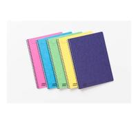 Notemaker Europa cahier reliure intégrale A4 120 pages détachables ligné - Assortiment C
