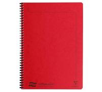 Notemaker Europa cahier reliure intégrale A4 120 pages détachables ligné - Rouge