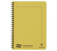 Notemaker Europa cahier reliure intégrale A5 120 pages détachables ligné - jaune citron