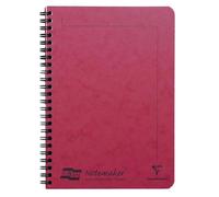 Notemaker Europa cahier reliure intégrale A5 120 pages détachables ligné - Rouge