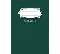 Notenheft - Blanko I Din A4 - 64 Seiten - Schulheft - Notenpartitur - Retro Design - Deutsch