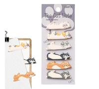 Notes adhésives en forme de chat, 180 feuilles de papier adhésif pour bloc | Notes adhésives de dessins animés | pour l'école, le travail, la salle de classe, les fêtes et les âges