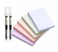 Notes Adhésives en Papier Épais, 5 très grands carnets/500 feuilles | Support repositionnable, Papeterie adhésive, Séances brainstorming, Pour planificateurs